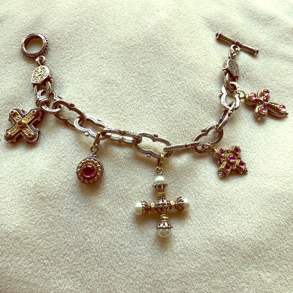 Konstantino Cross Bracelet Sterling 18k
